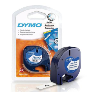 CINTA DYMO LETRATAG PLASTICA 91331 BLANCA PERLA (15% DE DESCUENTO EN 4 O MAS UNIDADES)