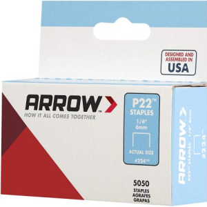 GRAPA ARROW P-22 1/4 5000 grapas (20% DE DESCUENTO EN 4 O MAS UNIDADES)