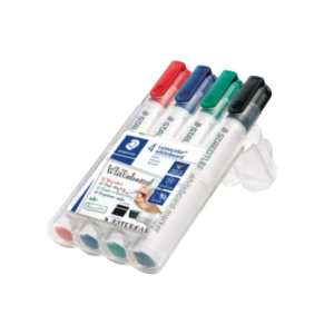 MARCADOR PIZARRA STAEDTLER JUEGO 351-WP4-1 BALA (10% DE DESCUENTO EN 4 O MAS UNIDADES)