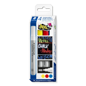 MARCADOR LUMOCOLOR STAEDTLER 4 PIEZAS 344 (10% DE DESCUENTO EN 4 O MAS UNIDADES)