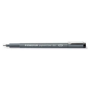 MARCADOR STAEDTLER PIGMENT LINER 308 0.6-9 NEGRO (20% DE DESCUENTO EN 4 O MAS UNIDADES)