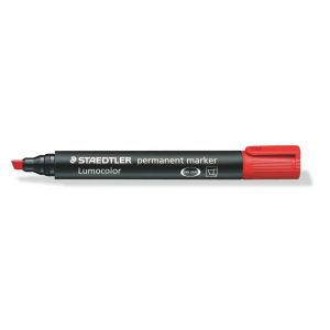 MARCADOR STAEDTLER PERMANENTE 350-2 BISEL ROJO (20% DE DESCUENTO EN 5 O MAS UNIDADES)