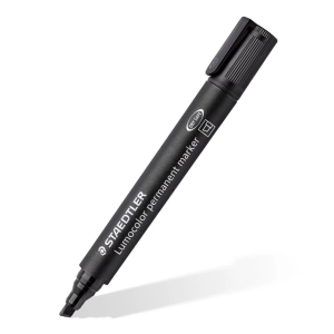 MARCADOR STAEDTLER PERMANENTE 350-9 BISEL NEGRO (20% DE DESCUENTO EN 5 O MAS UNIDADES)