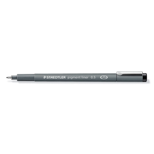 MARCADOR STAEDTLER PIGMENT LINER 308 0.5-9 NEGRO (20% DE DESCUENTO EN 4 O MAS UNIDADES)