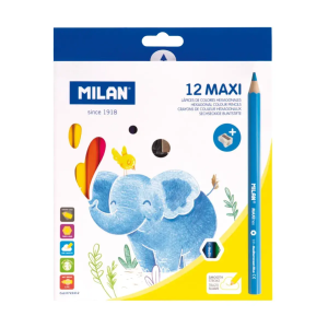 LAPIZ DE COLOR MILAN MAXI HEXAGON 12 LARGO 0722412 (20% DE DESCUENTO EN 4 O MAS UNIDADES)