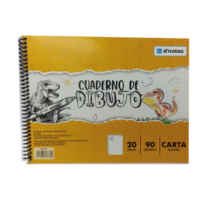 CUADERNO D NOTAS RESORTE PARA DIBUJO 20H (10% DE DESCUENTO EN 5 O MAS UNIDADES)