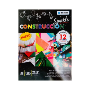 PAPEL CONSTRUCCION SPARKLE D NOTAS 48 HOJAS (15% DE DESCUENTO EN 4 O MAS UNIDADES)