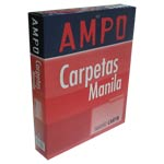FOLDER MANILA AMPO TAMANO CARTA 100 UNIDADES (20% DE DESCUENTO EN 4 O MAS UNIDADES)
