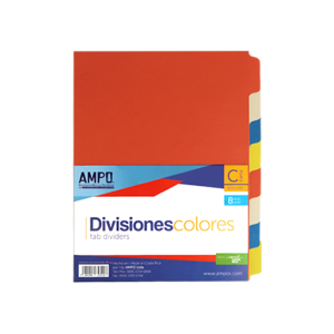 DIVISIONES PARA PORTAFOLIO AMPO 8 DIVISIONES (20% DE DESCUENTO EN 7 O MAS UNIDADES)