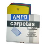 FOLDER MANILA COLOR AMPO CARTA 125 UDS SURTIDO (20% DE DESCUENTO EN 4 O MAS UNIDADES)