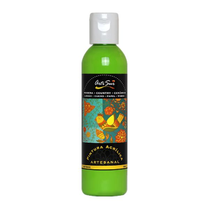 PINTURA ARTESANAL VERDE LIMON 120ML (20% DE DESCUENTO EN 4 O MAS UNIDADES)