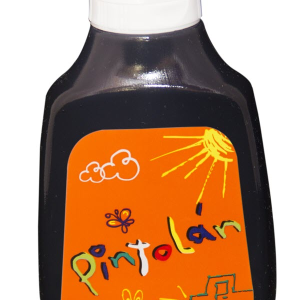 TEMPERA PINTOLAN 250 ML NEGRO No.76 ( 24 ) (15% DE DESCUENTO EN 4 O MAS UNIDADES)
