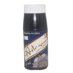 TEMPERA ARTESANO DESIGN, MATE 65 ML-420- NEGRO (20% DE DESCUENTO EN 4 O MAS UNIDADES)