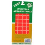 ETIQUETA PEGA PRES 15 A ROJO FLUORESCENTE(432) (15% DE DESCUENTO EN 4 O MAS UNIDADES)