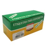 ETIQUETA PARA EXPEDIENTE ROJA (15% DE DESCUENTO EN 4 O MAS UNIDADES)