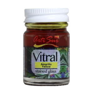 PINTURA VITRAIL ARTISUR AMARILLA 30ML (20% DE DESCUENTO EN 4 O MAS UNIDADES)