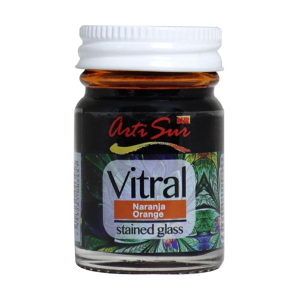 PINTURA VITRAIL ARTISUR NARANJA 30ML (20% DE DESCUENTO EN 4 O MAS UNIDADES)