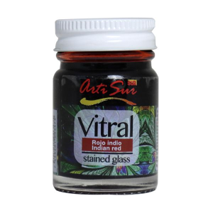 PINTURA VITRAIL ARTISUR ROJO INDIO 30ML (20% DE DESCUENTO EN 4 O MAS UNIDADES)