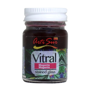 PINTURA VITRAIL ARTISUR MAGENTA 30ML (20% DE DESCUENTO EN 4 O MAS UNIDADES)