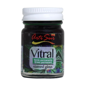 PINTURA VITRAIL ARTISUR VERDE PERMANENTE 30ML (20% DE DESCUENTO EN 4 O MAS UNIDADES)