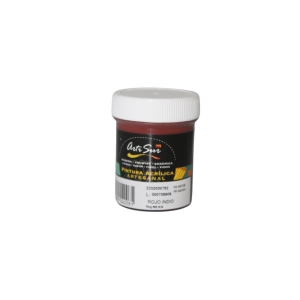 PINTURA ARTESANAL ROJO INDIO 30ML (15% DE DESCUENTO EN 4 O MAS UNIDADES)