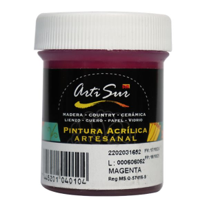 PINTURA ARTESANAL MAGENTA 30ML (15% DE DESCUENTO EN 4 O MAS UNIDADES)