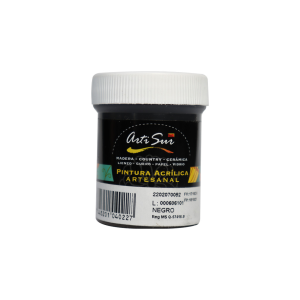 PINTURA ARTESANAL NEGRO 30ML (15% DE DESCUENTO EN 4 O MAS UNIDADES)