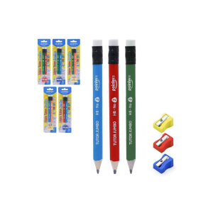 LAPIZ JUMBO CON SACAPUNTAS POINTER 2 UNDS (25% DE DESCUENTO EN 13 O MAS UNIDADES)
