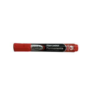 MARCADOR PERMANENTE ROJO POINTER BISE RECARG (12)