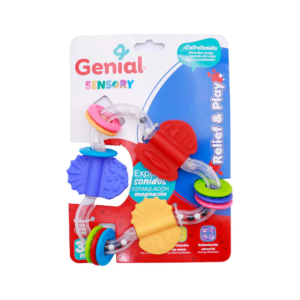 SONAJERO TRIANGULAR CON MORDEDOR SENSORIAL GENIAL (25% DE DESCUENTO EN 3 O MAS UNIDADES)