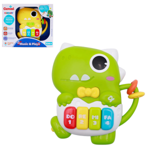 DINOSAURIO PIANO MUSICAL CON LUZ SENSORIAL GENIAL (25% DE DESCUENTO EN 3 O MAS UNIDADES)