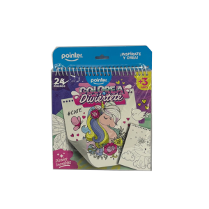 LIBRO DE COLOREAR ESPIRAL POINTER 24 HOJAS (20% DE DESCUENTO EN 4 O MAS UNIDADES)
