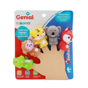 MARIONETAS DE DEDO EDUCATIVAS GENIAL ANIMAL 5 PZAS (25% DE DESCUENTO EN 3 O MAS UNIDADES)