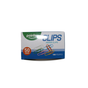 CLIPS DE COLORES POINTER SUJETA PAPEL 50 MM (20% DE DESCUENTO EN 5 O MAS UNIDADES)