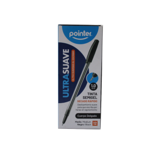 BOLIGRAFO NEGRO POINTER 1.0 MM UNIDAD (12)