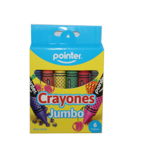 CRAYONES JUMBO POINTER 6 UDS (20% DE DESCUENTO EN 5 O MAS UNIDADES)