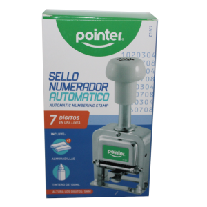 NUMERADOR POINTER SELLO AUTOMATICO 7 DIGITOS (20% DE DESCUENTO EN 4 O MAS UNIDADES)