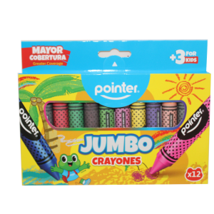 CRAYONES JUMBO POINTER 12 UDS (20% DE DESCUENTO EN 5 O MAS UNIDADES)