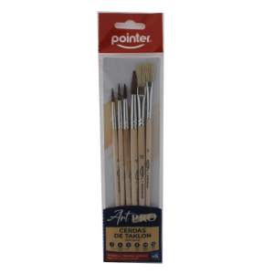 SET DE PINCELES POINTER X 6 PZAS 2,4,6,8,10,12 (20% DE DESCUENTO EN 5 O MAS UNIDADES)