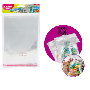 BOLSA CELOFAN ADHESIVAS POINTER 50 PZA (25% DE DESCUENTO EN 3 O MAS UNIDADES)