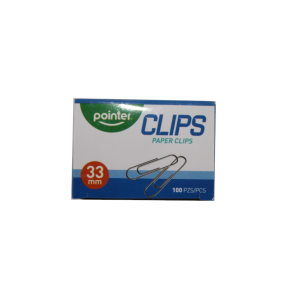 CLIPS POINTER METALICO 33 MM 100UDS (25% DE DESCUENTO EN 9 O MAS UNIDADES)