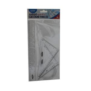 JUEGO DE GEOMETRICAS POINTER 1230A 4 PZAS 30CM (25% DE DESCUENTO EN 7 O MAS UNIDADES)