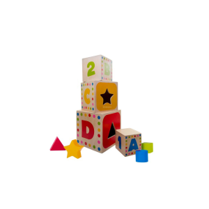JUEGO DIDACTICO POINTER TORRE DE CUBOS CON FORMAS (20% DE DESCUENTO EN 4 O MAS UNIDADES)