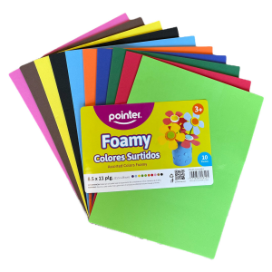 FOAMY POINTER COLORES SURTIDOS 10 UNDS (20% DE DESCUENTO EN 5 O MAS UNIDADES)