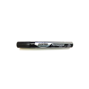 MARCADOR PERMANENTE BISELADO POINTER NEGRO (12) (25% DE DESCUENTO EN 13 O MAS UNIDADES)