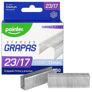 GRAPAS POINTER 23/17 C/1000 UDS (20% DE DESCUENTO EN 7 O MAS UNIDADES)