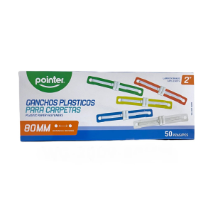 FASTENER POINTER PLASTICO 8CM COLORES 50 UDS (20% DE DESCUENTO EN 9 O MAS UNIDADES)