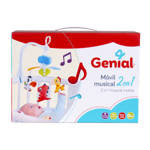 MOVIL MUSICAL PARA CUNA Y COCHE 2 EN 1 GENIAL (25% DE DESCUENTO EN 3 O MAS UNIDADES)