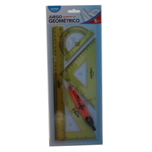 JUEGO GEOMETRIA POINTER COMPAS PRESICION 5PZ 30CM (25% DE DESCUENTO EN 7 O MAS UNIDADES)