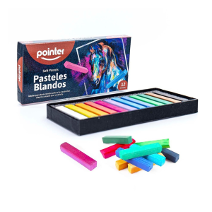 TIZA PASTEL SECO POINTER 12 COLORES (25% DE DESCUENTO EN 4 O MAS UNIDADES)